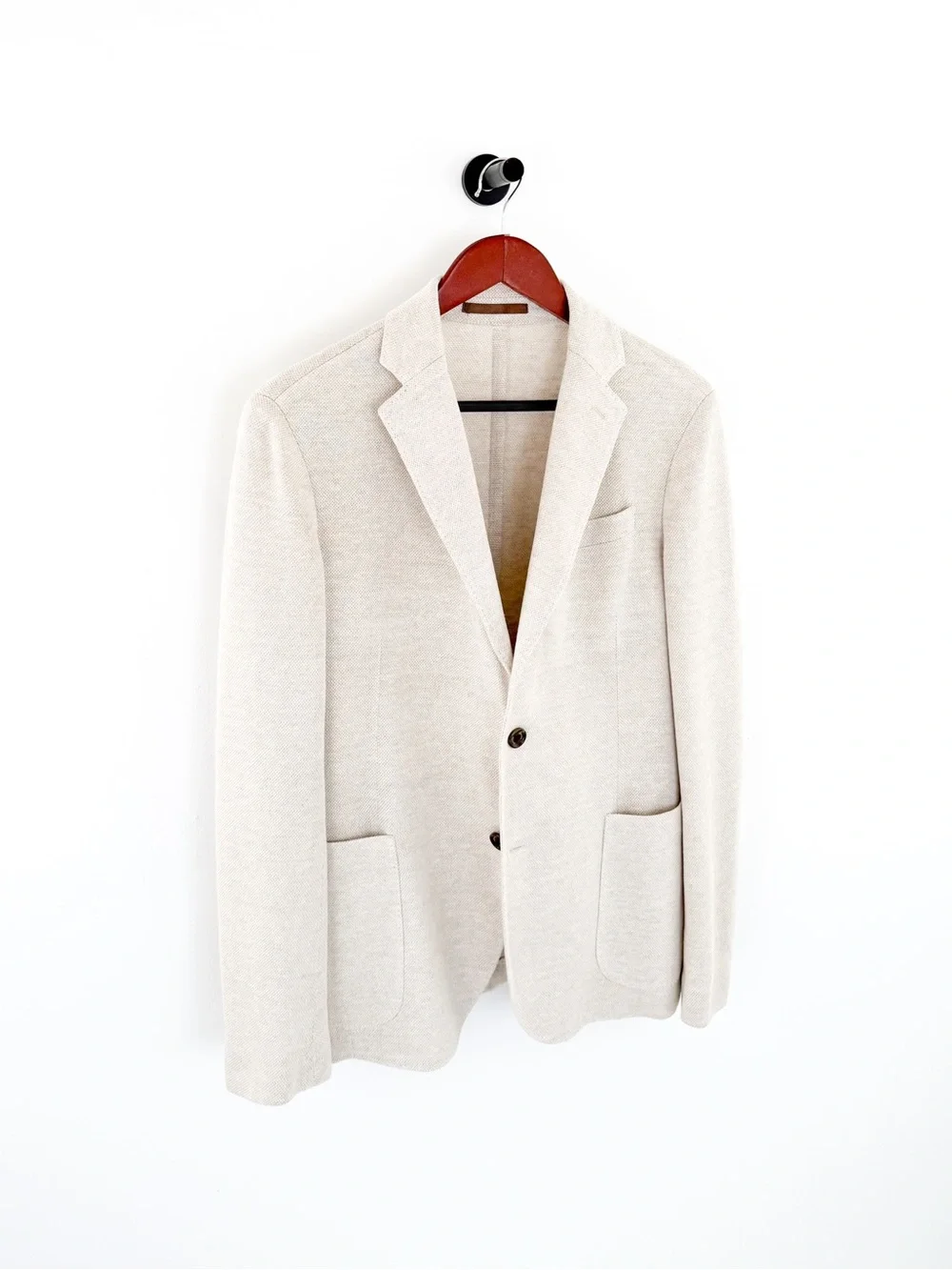 NEW Eleventy Textured Linen Blazer Men's Cream Sport Coat Unstructured 38R